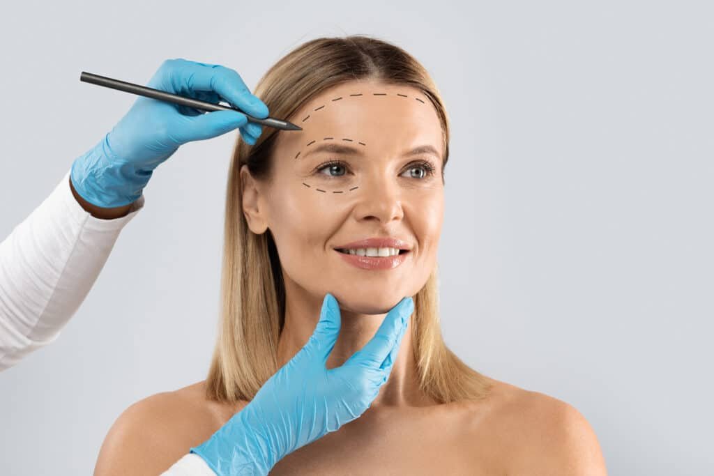 Mini face lift, a less invasive option with reduced downtime.